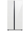 Samsung 36\" 22.6 Cu. Ft. Side-by-Side with Beverage Centre Refrigerator - White Glass - RS23CB760012AA