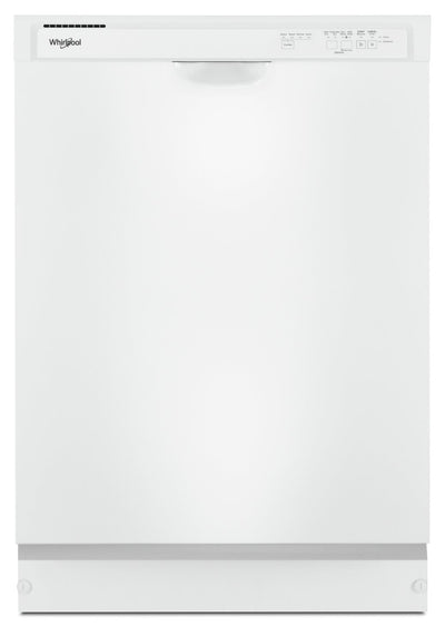 Whirlpool 24" 57 dBA Built-In Front-Control Dishwasher - White - WDF341PAPW | Lave-vaisselle encastré Whirlpool de 24 po et de 57 dBA avec commandes à l’avant - blanc - WDF341PAP…