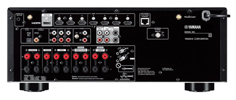 Yamaha RX-V6A AV Receiver with Dolby Atmos® and Voice Assistant Compatibility - RXV6A B