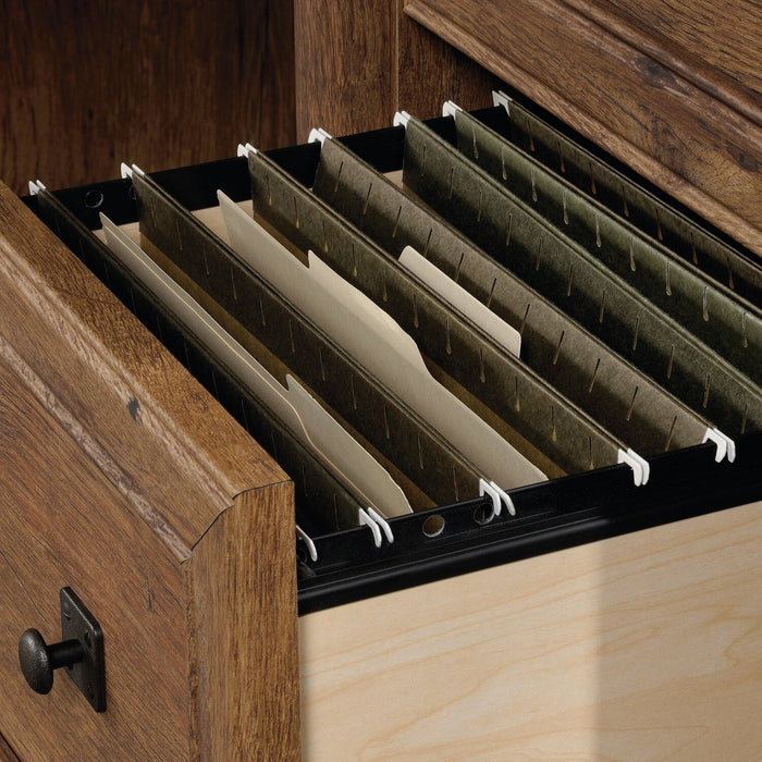 Palladia 53.15\" Office Desk with 3-Drawers - Vintage Oak