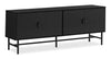 Jase 59\" Modern TV Stand with Storage and Cable Management for TVs up to 65\"- Black