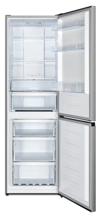Hisense 23.4\" 10.7 Cu. Ft. Bottom-Mount Refrigerator - Titanium - RB12A2CSE