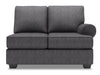 Sofa Lab Roll RAF Loveseat - Luxury Charcoal