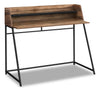 Lawson 47.25\" Office Desk with Small Hutch - Brown