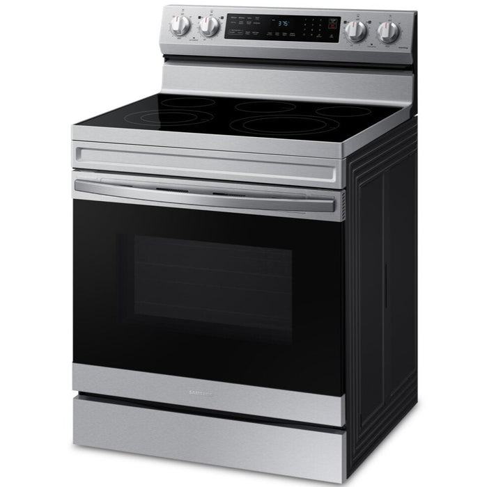 Samsung 6.3 Cu. Ft. Smart Electric Free Standing Range with Air Fry - Stainless Steel - NE63A6511SS/AC