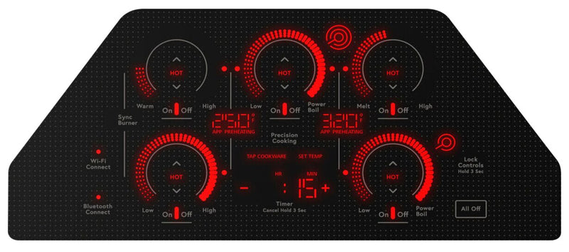 Cafe 36\" 5-Element Electric Cooktop - Stainless - CEP90362TSS