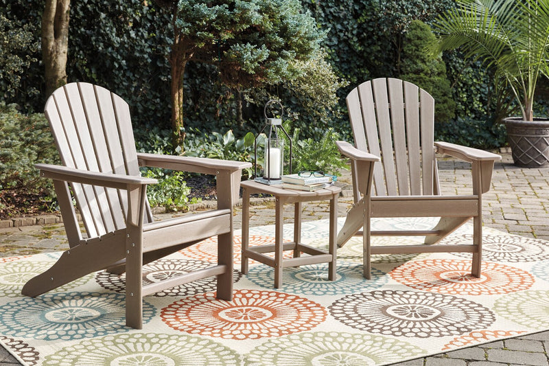 Bask Outdoor Patio Adriondack Chair - High Density Plastic, UV & Weather Resistant - Taupe