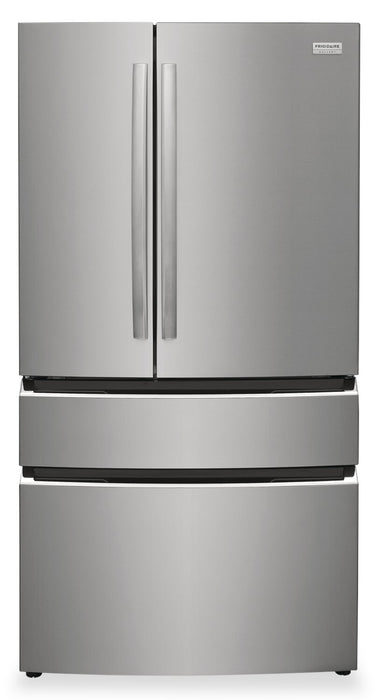 Frigidaire Gallery 36\" 27.2 Cu. Ft. Standard-Depth 4-Door French-Door Refrigerator - Smudge-Proof® Stainless Steel - GRMN2872AF