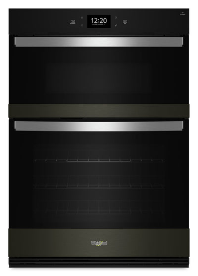 Whirlpool 30" 5 Cu. Ft. Electric Combination Wall Oven with True Convection - Black Stainless Steel … | Four mural combiné électrique Whirlpool de 5 pi³ et de 30 po avec convection véritable - acier inoxy…
