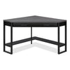 Christiana 42\" Corner Office Desk with Drawer - Black/Grey