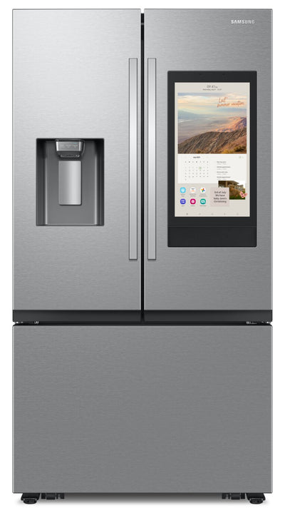 Samsung 36" 30 Cu. Ft. Full Depth French-Door with Family Hub Refrigerator - Stainless Steel - RF32C… | Réfrigérateur Samsung de 30 pi³ et de 36 po pleine profondeur à portes françaises avec portail Famil…