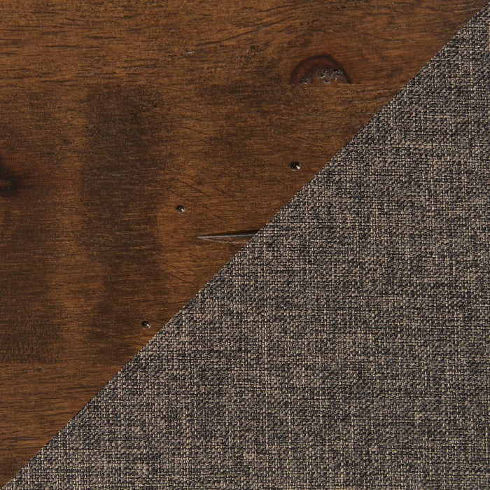 Plum Dining Chair with Polyester Fabric, Wood, Ladder-Back - Nutmeg Brown