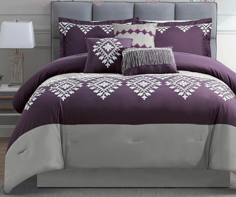 Lisbon 7Piece King Comforter Set The Brick