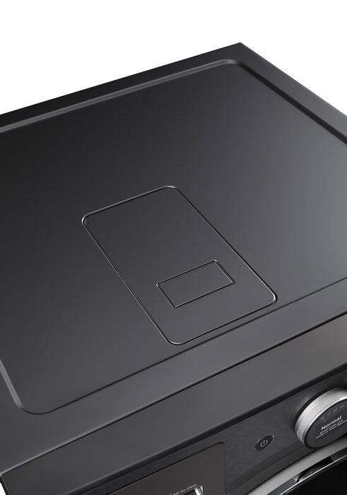 LG 5.7 Cu. Ft. Smart Front-Load High-Efficiency Steam All-in-One Laundry - Black Steel - WM6998HBA