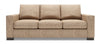 Made in Canada Customizable Sofa Lab Track 85\" Chenille Fabric Sofa with Track Arms - Luxury Taupe