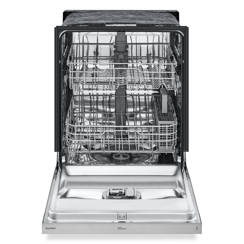 LG 24 in. Stainless Steel Front Control Dishwasher with QuadWash