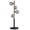 Bennie 25.75\" 4-Light Black and Gold Table Lamp