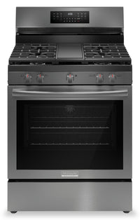 Frigidaire Gallery 5.1 Cu. Ft. Gas Range With Total Convection and Air Fry - Smudge-Proof® Black Sta…