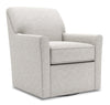 Made in Canada Sofa Lab Customizable Swivel 31\" Fabric Accent Chair - Luxury Silver
