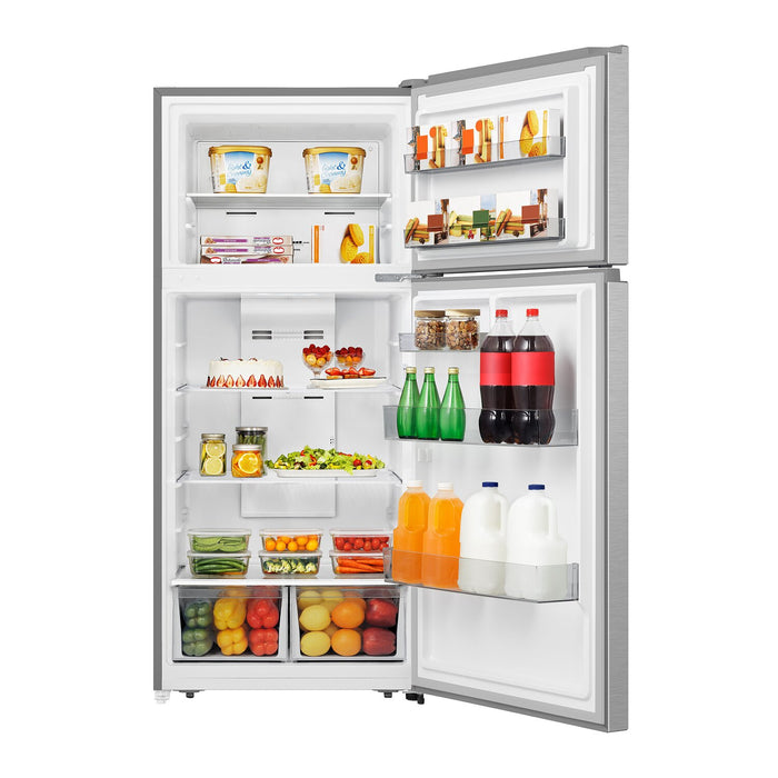 Hisense 29.7\" 18 Cu. Ft. Top-Mount Refrigerator - Silver - RT18A2FSD