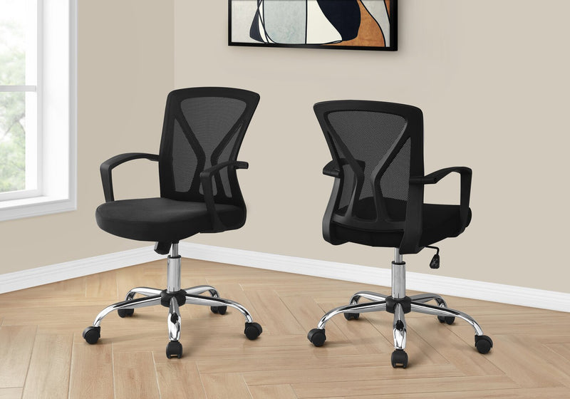 Dominic 23.5\" Office Chair with Mesh Back - Black/Chrome