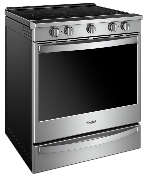 Whirlpool 6.4 Cu. Ft. Smart Electric Range with Air Fry and AquaLift® - Fingerprint Resistant Stainless Steel - YWEE750H0HZ