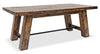 Galeveston 50\" Rustic Coffee Table with Casters - Brown Woodgrain Wood