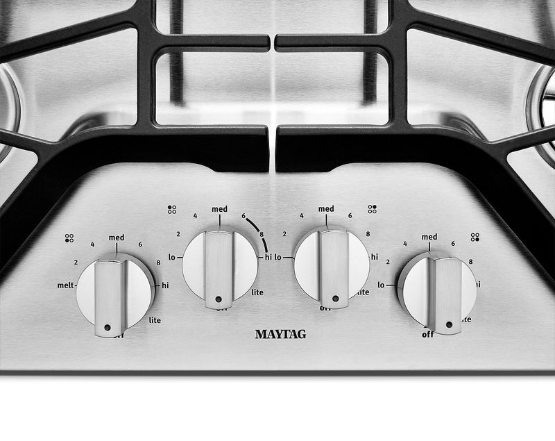 Maytag 30\" 4-Element Gas Cooktop - Stainless Steel - MGC7430DS