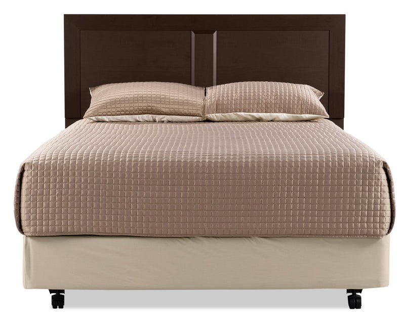Yorkdale Panel Headboard, Made in Canada, Brown Queen Size The Brick