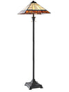 Walter 62\" Tiffany Style Hand-Blown Glass Floor Lamp