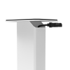 Kanto SX22 22" Fillable Speaker Stands with Isolation Feet and Fillable Channel - Pair, White | Pieds d'enceintes Kanto SX22 22" remplissables avec pieds isolants et canal de remplissage - paire, blanc