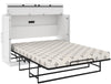 Bestar Pur Full Cabinet Bed with Mattress - White