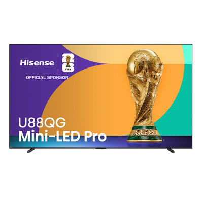 HISENSE 100" U88QG Mini-LED Pro QLED 4K UHD AI Smart Google TV (100U88QG) - 2025 Model | Téléviseur intelligent QLED à Mini DEL Pro HISENSE U88QG UHD 4K de 100 po avec IA et Google TVMC (100U88QG) - modèle 2025
