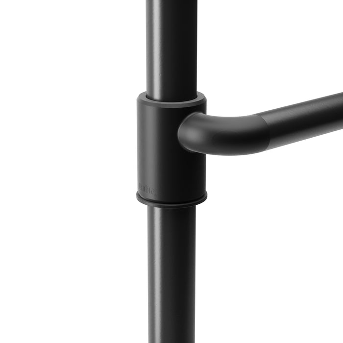 Umbra Anywhere Matte Black Expandable Curtain Rod and Room Divider - 36\"-66\" 