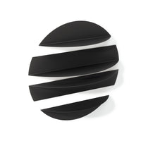 Umbra Modern Steel Solis Decorative Floating Wall Shelves - Black