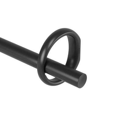 Umbra Ringlet Matte Black Expandable 1" Curtain Rod - 42"-120" | Tringle à rideaux extensible Ringlet de Umbra noir mat de 1 po - 42 po à 120 po