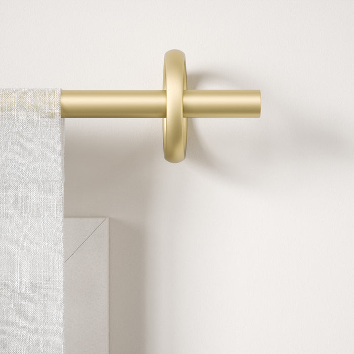 Umbra Ringlet Gold Expandable 1\" Curtain Rod - 42\"-120\" 