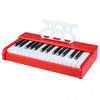Costway 30 Keys Kids Piano Keyboard with Removable Music Stand, One-key Start Function Red