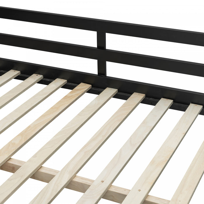 Olivia Wood Loft Bed with Desk and Multi-storage Shelves,RGB Light,Green Full Bed
