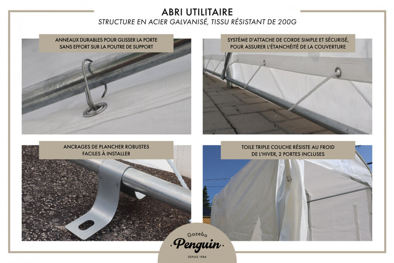Gazebo Penguin Utility Shelter 5 ft. x 8 ft.