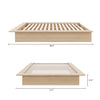 Malibu Bed Frame Queen Bed | Lit Plateforme Malibu