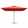 Costway 10x10 ft Patio Offset Cantilever Umbrella Aluminum 360° Rotation Tilt Orange