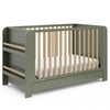Graco Read with Me Convertible Crib with Drawer - Olive/Driftwood