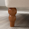 Aurelia Elegant Circular Armrest Chair with Ergonomic Lumbar Support, Beige | Aurelia Fauteuil Elegant a Accoudoirs Circulaires et Soutien Lombaire Ergonomique, Beige