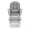 Storkcraft Hoop Glider and Ottoman - White/Gray Swirl Chair