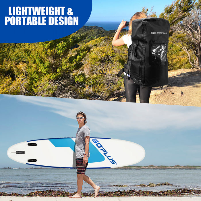 Goplus 11ft Inflatable Stand Up Paddle Board 6'' Thick W/backpack Leash Aluminum Paddle