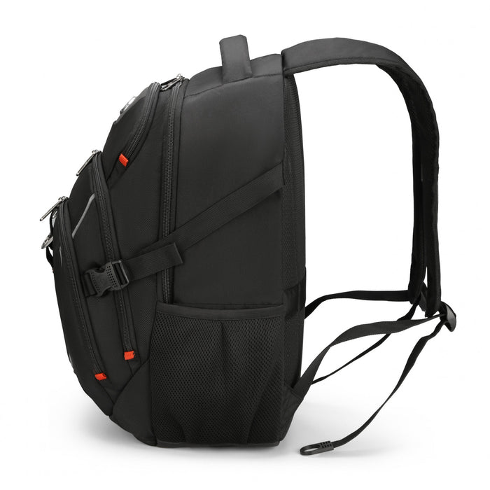 Swissdigital Kappel School Backpack – 17\" Laptop Bag, SDD Finder, Add-A-Bag System, Reflective Trim, Multi-Pockets, Ergonomic