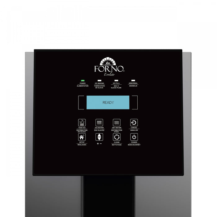 Forno Fresco 14 Inch Countertop Ice Maker & Dispenser, Stainless Steel - FIMFS7390-14