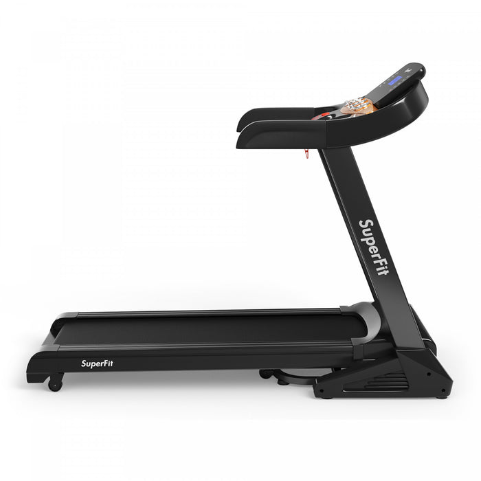 Costway 3.75hp Electric Folding Treadmill W/auto Incline 12 Program App Control