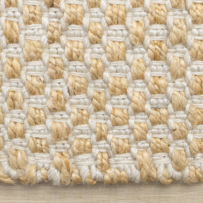 Jute Natural Handmade Light Oak Area Rug - 7'10 x 10'6\"